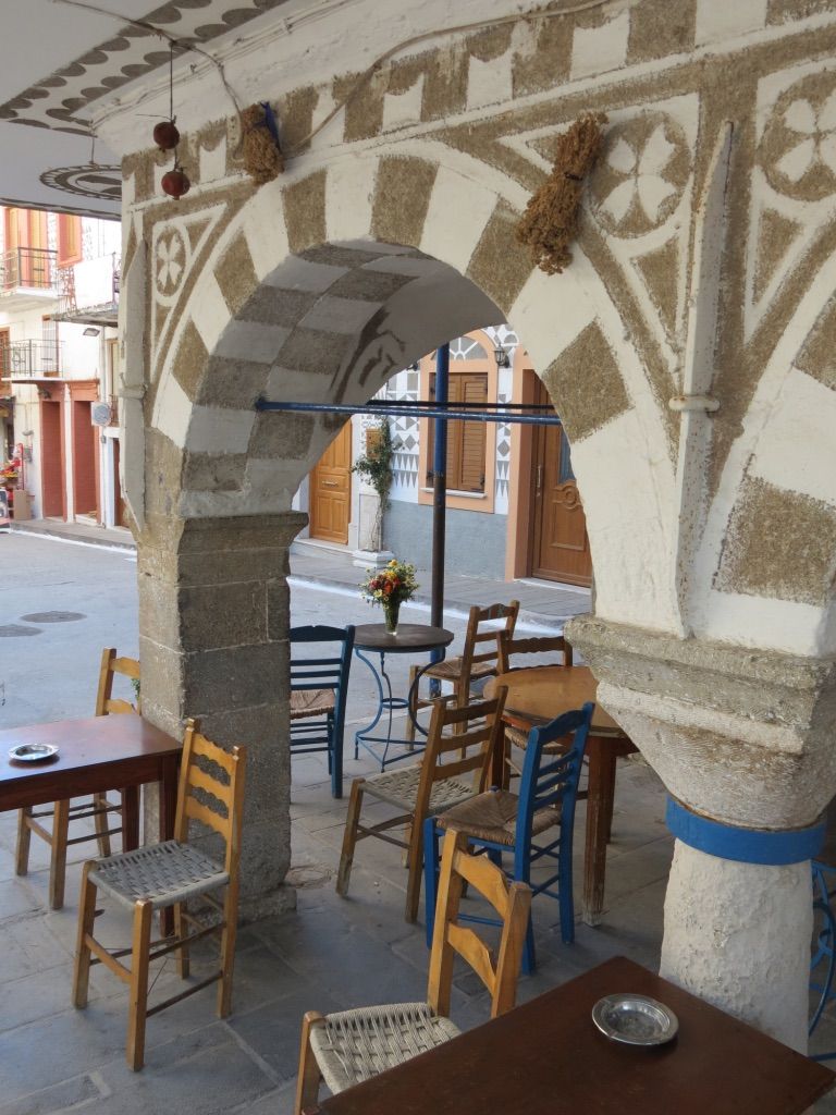 Pyrgi village geometric Xysta façades